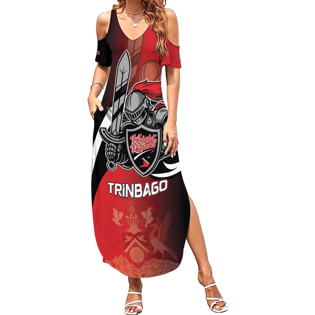 Custom Trinbago Cricket Knight Riders Summer Maxi Dress We Are TKR - Wonder Print Shop