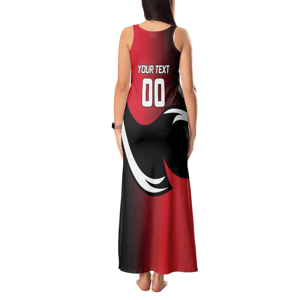 Custom Trinbago Cricket Knight Riders Tank Maxi Dress We Are TKR - Wonder Print Shop