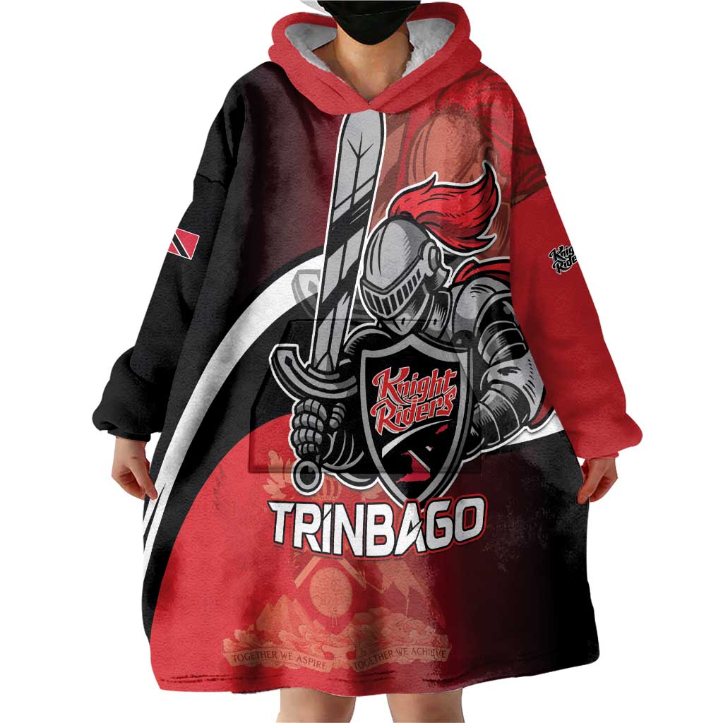 Custom Trinbago Cricket Knight Riders Wearable Blanket Hoodie We Are TKR - Wonder Print Shop