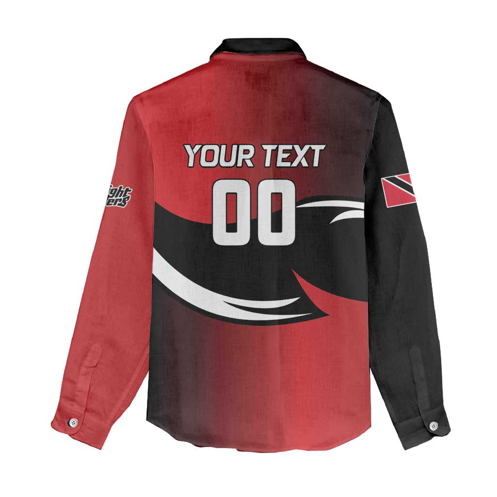 Custom Trinbago Cricket Knight Riders Women Casual Shirt We Are TKR - Wonder Print Shop