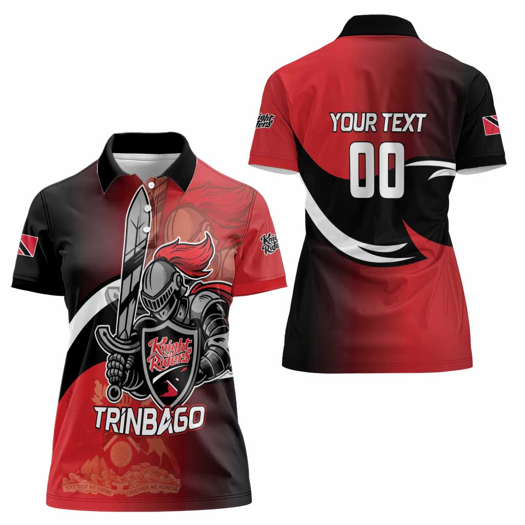 Custom Trinbago Cricket Knight Riders Women Polo Shirt We Are TKR - Wonder Print Shop