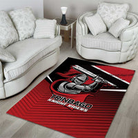 Knight Riders Trinbago Cricket Area Rug Play Fight Win Repeat LT01