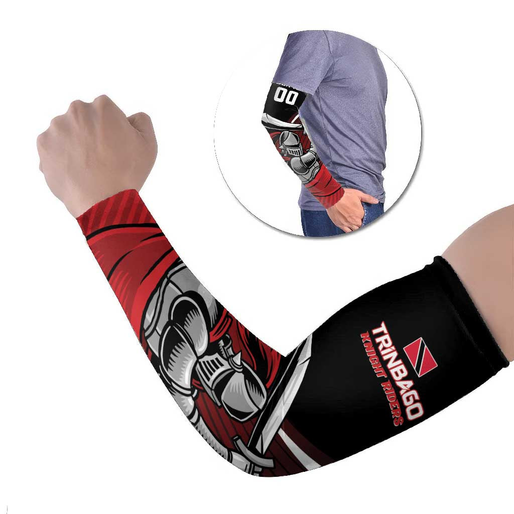 Custom Knight Riders Trinbago Cricket Arm Sleeves Play Fight Win Repeat - Wonder Print Shop