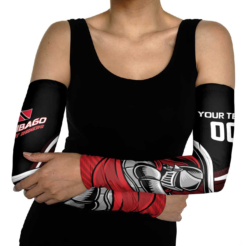 Custom Knight Riders Trinbago Cricket Arm Sleeves Play Fight Win Repeat - Wonder Print Shop