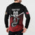 Custom Knight Riders Trinbago Cricket Button Sweatshirt Play Fight Win Repeat LT01