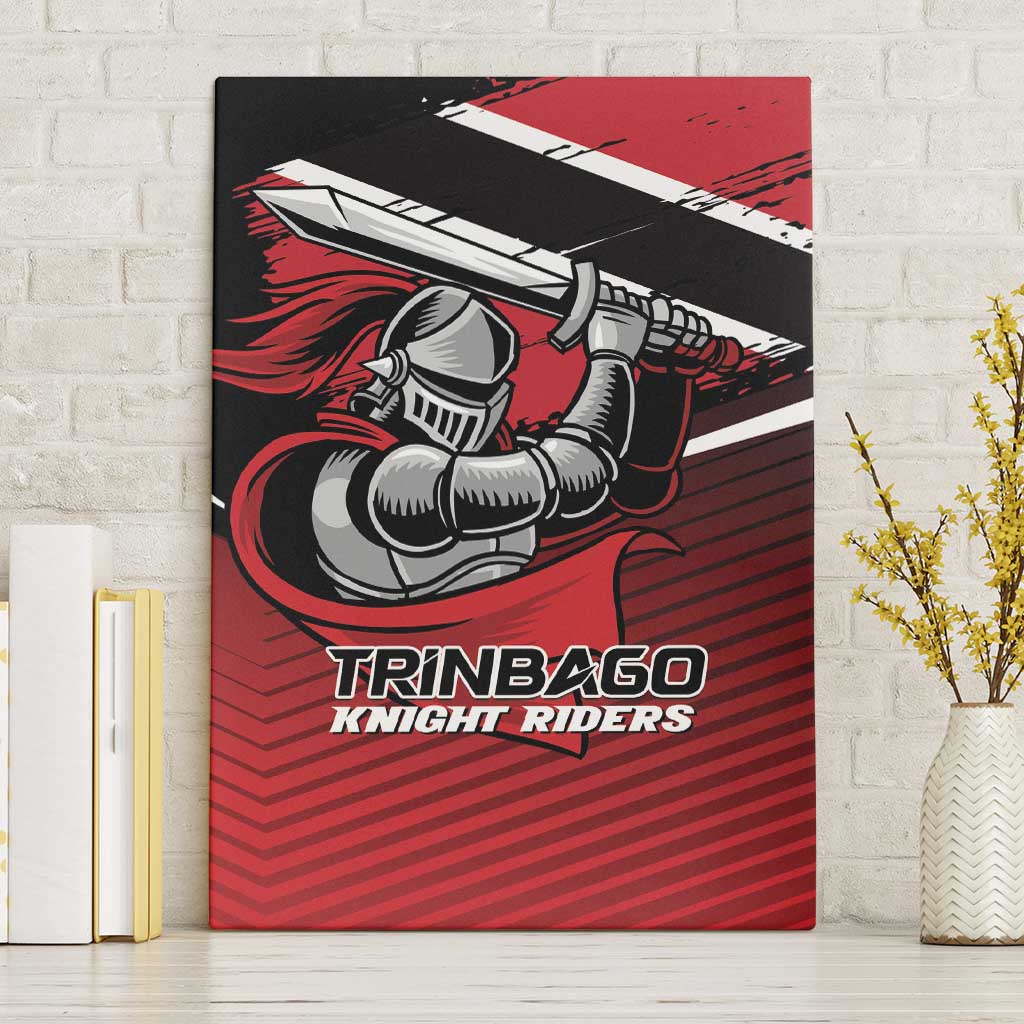 Knight Riders Trinbago Cricket Canvas Wall Art Play Fight Win Repeat LT01