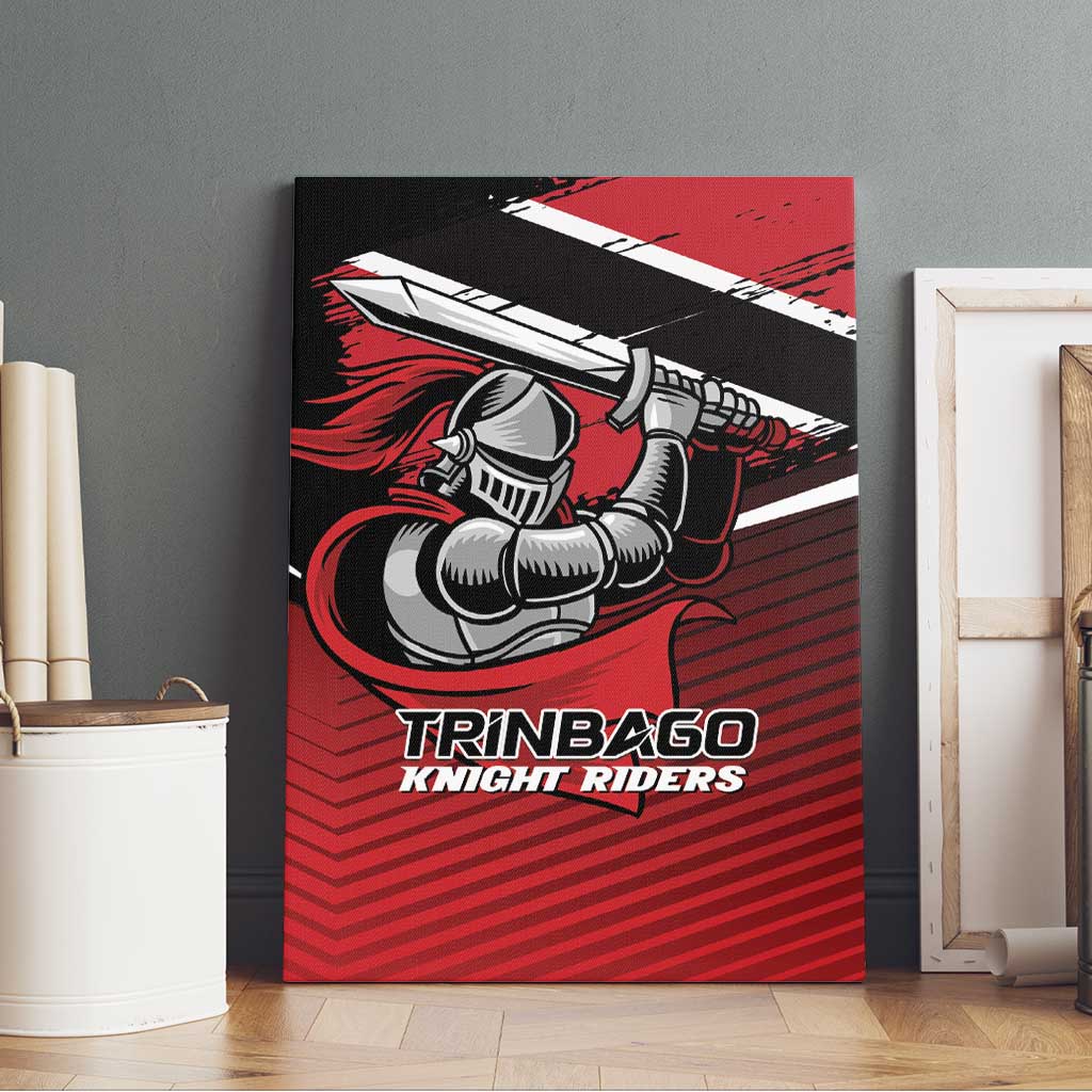 Knight Riders Trinbago Cricket Canvas Wall Art Play Fight Win Repeat LT01