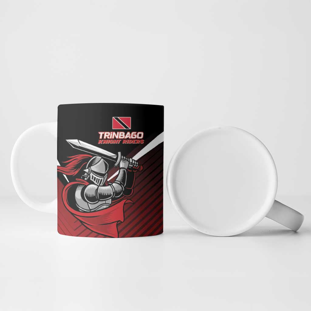 Custom Knight Riders Trinbago Cricket Ceramic Mug Play Fight Win Repeat - Wonder Print Shop
