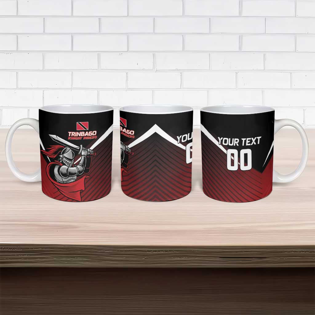 Custom Knight Riders Trinbago Cricket Ceramic Mug Play Fight Win Repeat - Wonder Print Shop