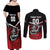 Custom Knight Riders Trinbago Cricket Couples Matching Off Shoulder Maxi Dress and Long Sleeve Button Shirt Play Fight Win Repeat LT01