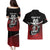 Custom Knight Riders Trinbago Cricket Couples Matching Puletasi and Hawaiian Shirt Play Fight Win Repeat LT01