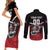 Custom Knight Riders Trinbago Cricket Couples Matching Short Sleeve Bodycon Dress and Long Sleeve Button Shirt Play Fight Win Repeat LT01