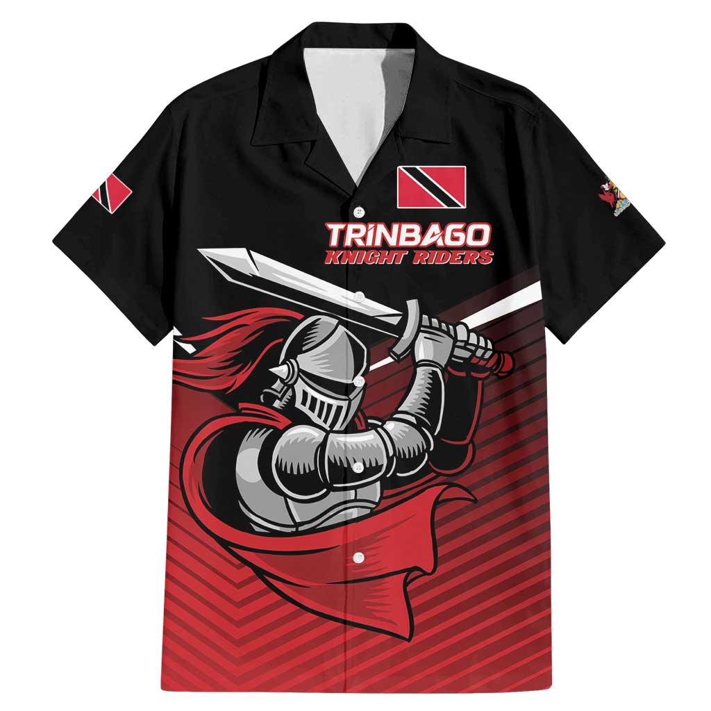 Custom Knight Riders Trinbago Cricket Family Matching Mermaid Dress and Hawaiian Shirt Play Fight Win Repeat LT01