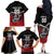 Custom Knight Riders Trinbago Cricket Family Matching Off The Shoulder Long Sleeve Dress and Hawaiian Shirt Play Fight Win Repeat LT01