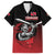 Custom Knight Riders Trinbago Cricket Family Matching Off The Shoulder Long Sleeve Dress and Hawaiian Shirt Play Fight Win Repeat LT01