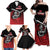 Custom Knight Riders Trinbago Cricket Family Matching Off Shoulder Maxi Dress and Hawaiian Shirt Play Fight Win Repeat LT01