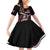 Custom Knight Riders Trinbago Cricket Family Matching Off Shoulder Short Dress and Hawaiian Shirt Play Fight Win Repeat LT01