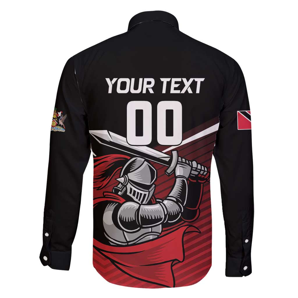 Custom Knight Riders Trinbago Cricket Family Matching Off Shoulder Short Dress and Hawaiian Shirt Play Fight Win Repeat LT01