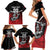 Custom Knight Riders Trinbago Cricket Family Matching Short Sleeve Bodycon Dress and Hawaiian Shirt Play Fight Win Repeat LT01