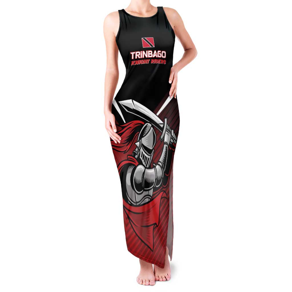 Custom Knight Riders Trinbago Cricket Family Matching Tank Maxi Dress and Hawaiian Shirt Play Fight Win Repeat LT01