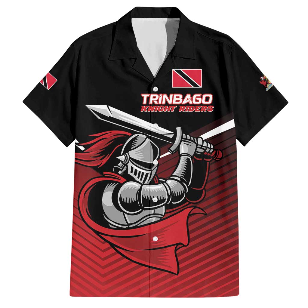 Custom Knight Riders Trinbago Cricket Hawaiian Shirt Play Fight Win Repeat LT01