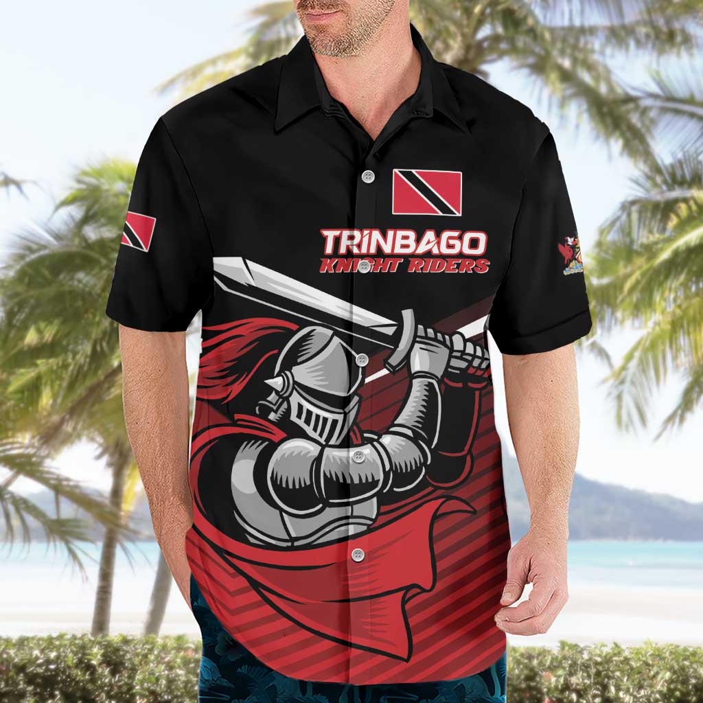 Custom Knight Riders Trinbago Cricket Hawaiian Shirt Play Fight Win Repeat LT01