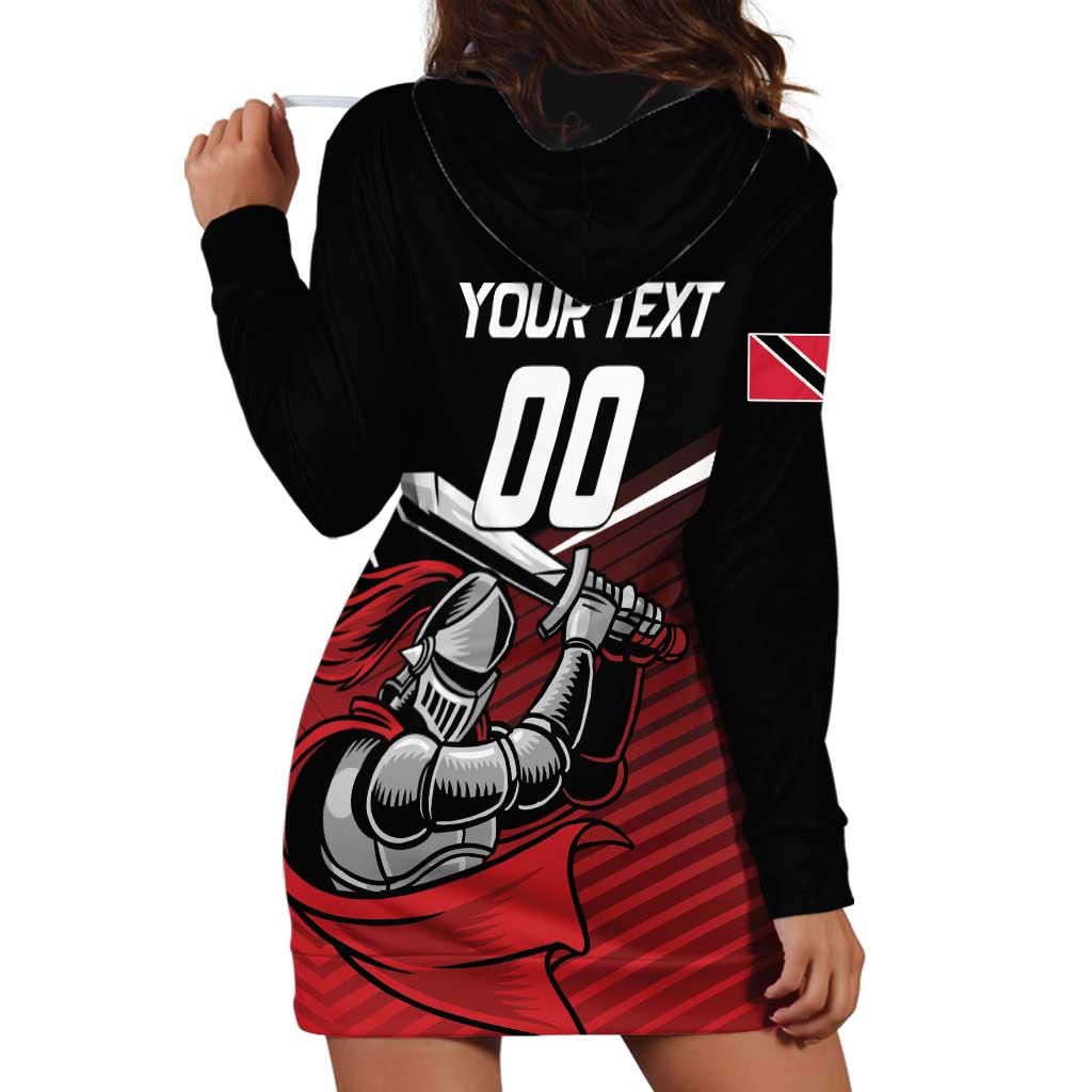 Custom Knight Riders Trinbago Cricket Hoodie Dress Play Fight Win Repeat LT01