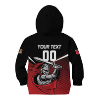 Custom Knight Riders Trinbago Cricket Kid Hoodie Play Fight Win Repeat LT01