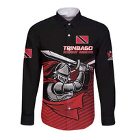Custom Knight Riders Trinbago Cricket Long Sleeve Button Shirt Play Fight Win Repeat LT01