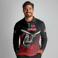 Custom Knight Riders Trinbago Cricket Long Sleeve Polo Shirt Play Fight Win Repeat LT01