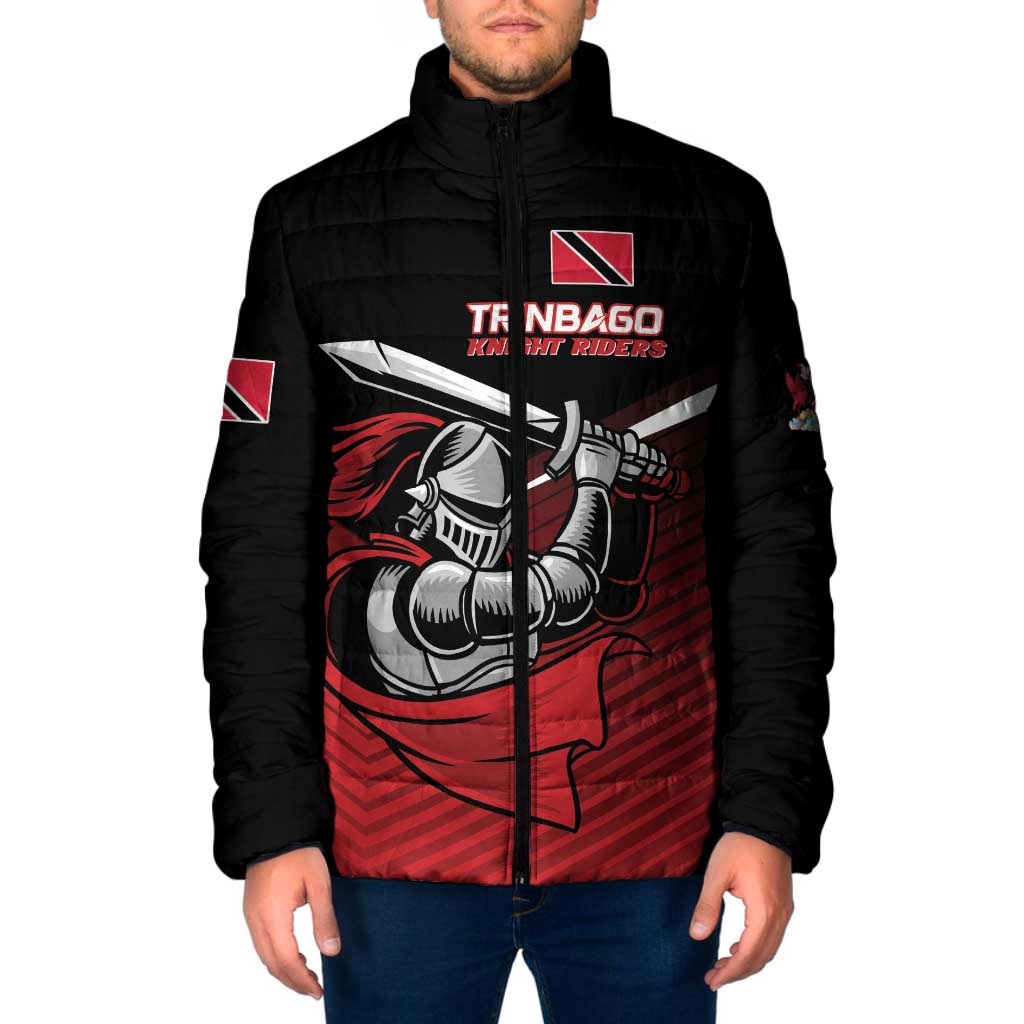 Custom Knight Riders Trinbago Cricket Padded Jacket Play Fight Win Repeat - Wonder Print Shop
