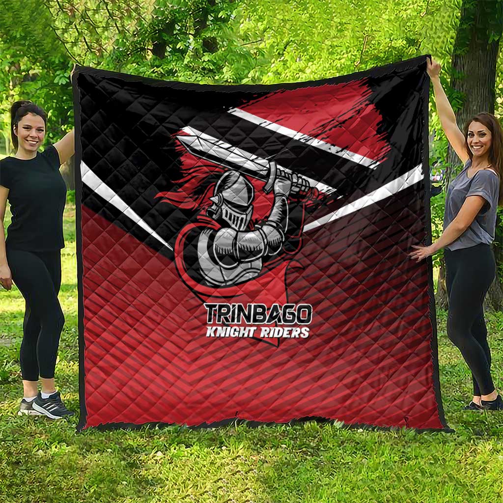 Knight Riders Trinbago Cricket Quilt Play Fight Win Repeat LT01
