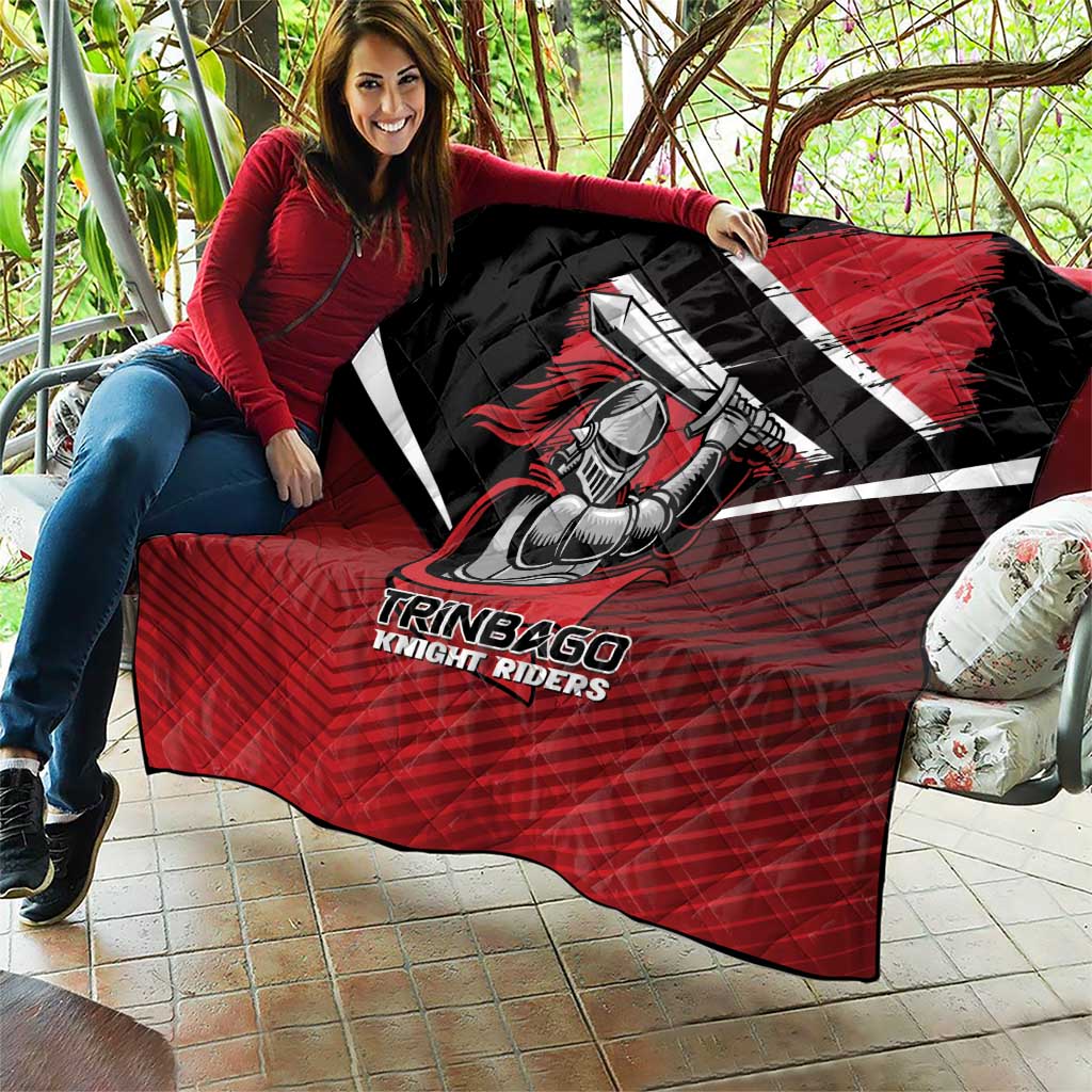 Knight Riders Trinbago Cricket Quilt Play Fight Win Repeat LT01