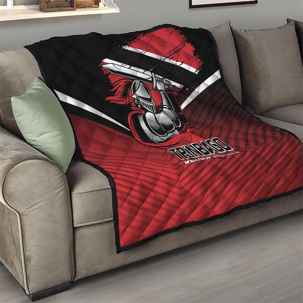 Knight Riders Trinbago Cricket Quilt Play Fight Win Repeat LT01