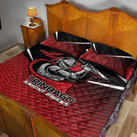 Knight Riders Trinbago Cricket Quilt Bed Set Play Fight Win Repeat LT01