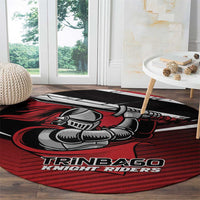 Knight Riders Trinbago Cricket Round Carpet Play Fight Win Repeat LT01