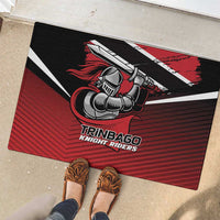 Knight Riders Trinbago Cricket Rubber Doormat Play Fight Win Repeat LT01