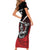 Custom Knight Riders Trinbago Cricket Short Sleeve Bodycon Dress Play Fight Win Repeat LT01