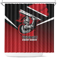 Knight Riders Trinbago Cricket Shower Curtain Play Fight Win Repeat LT01