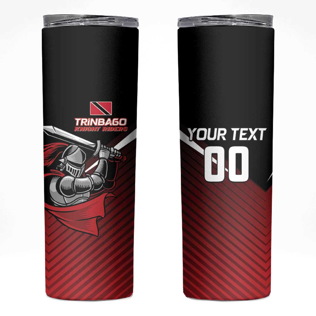 Custom Knight Riders Trinbago Cricket Skinny Tumbler Play Fight Win Repeat LT01