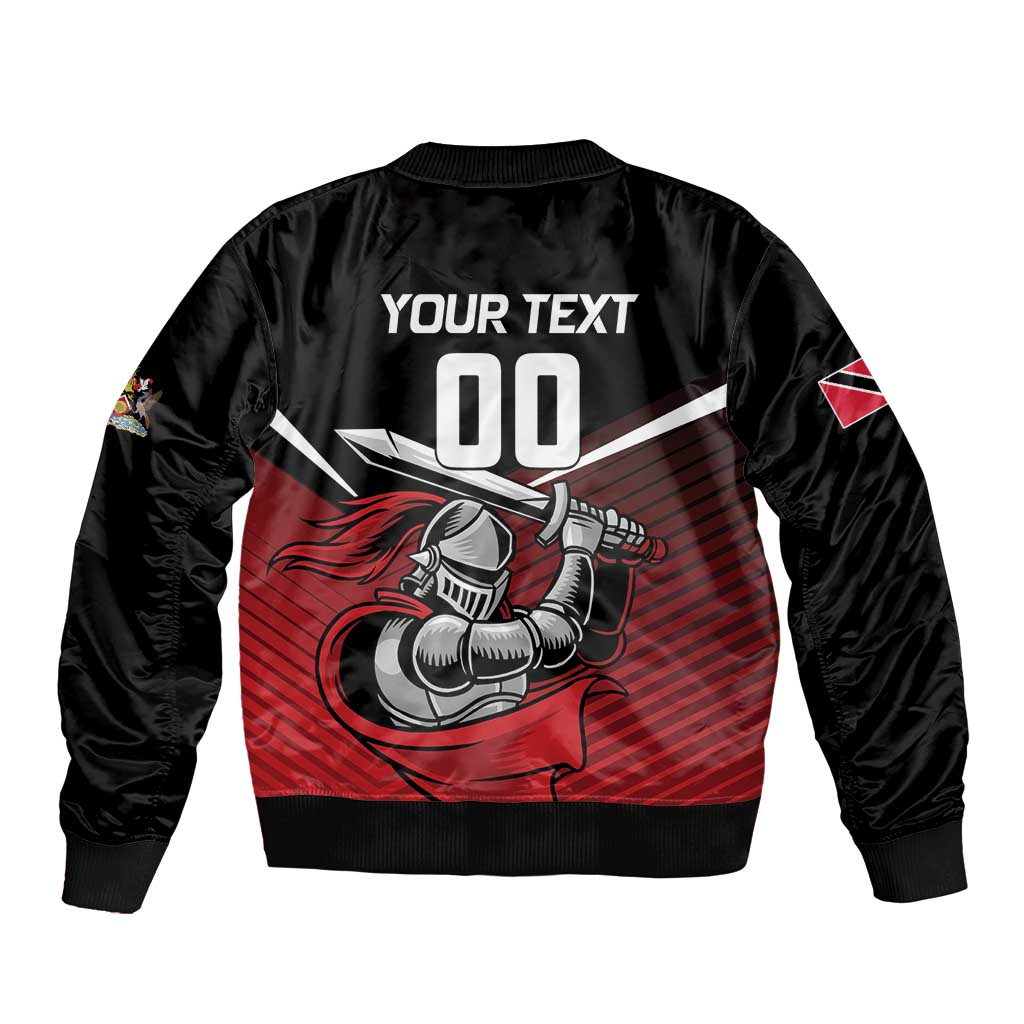 Custom Knight Riders Trinbago Cricket Sleeve Zip Bomber Jacket Play Fight Win Repeat LT01