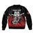 Custom Knight Riders Trinbago Cricket Sleeve Zip Bomber Jacket Play Fight Win Repeat LT01