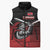 Custom Knight Riders Trinbago Cricket Sleeveless Puffer Jacket Play Fight Win Repeat - Wonder Print Shop