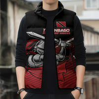 Custom Knight Riders Trinbago Cricket Sleeveless Puffer Jacket Play Fight Win Repeat - Wonder Print Shop