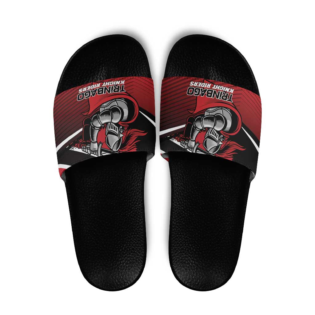 Knight Riders Trinbago Cricket Slide Sandals Play Fight Win Repeat - Wonder Print Shop