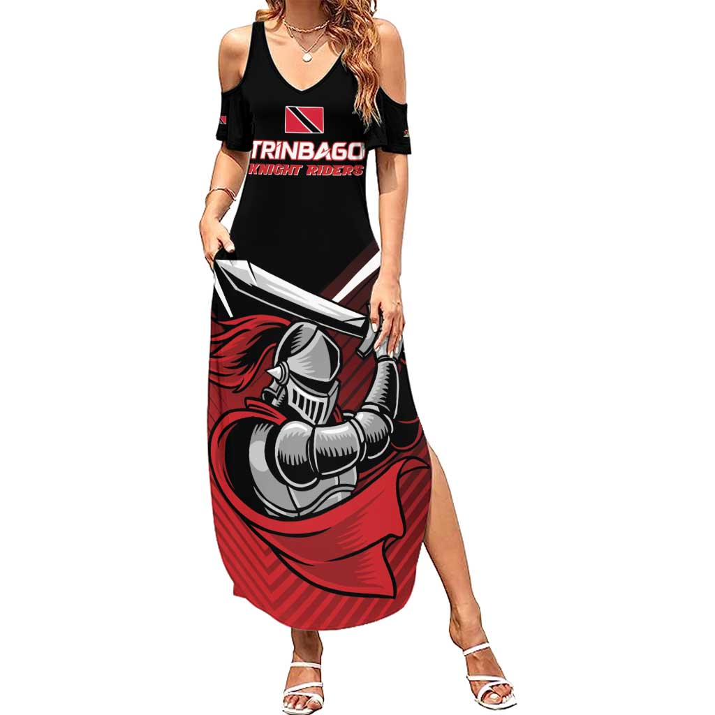 Custom Knight Riders Trinbago Cricket Summer Maxi Dress Play Fight Win Repeat LT01