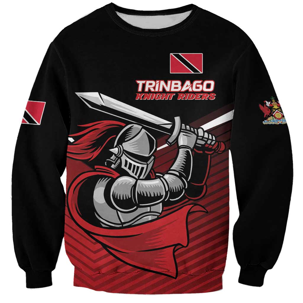 Custom Knight Riders Trinbago Cricket Sweatshirt Play Fight Win Repeat LT01