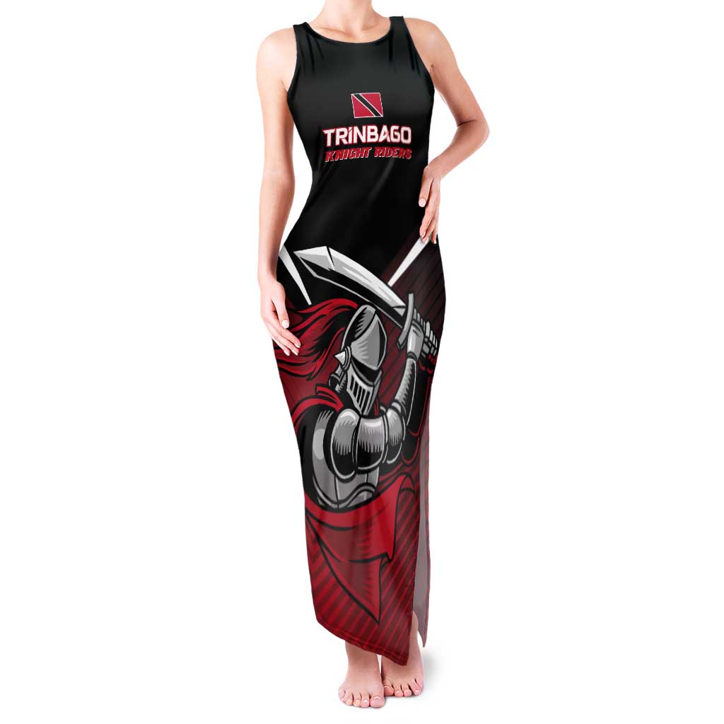 Custom Knight Riders Trinbago Cricket Tank Maxi Dress Play Fight Win Repeat LT01