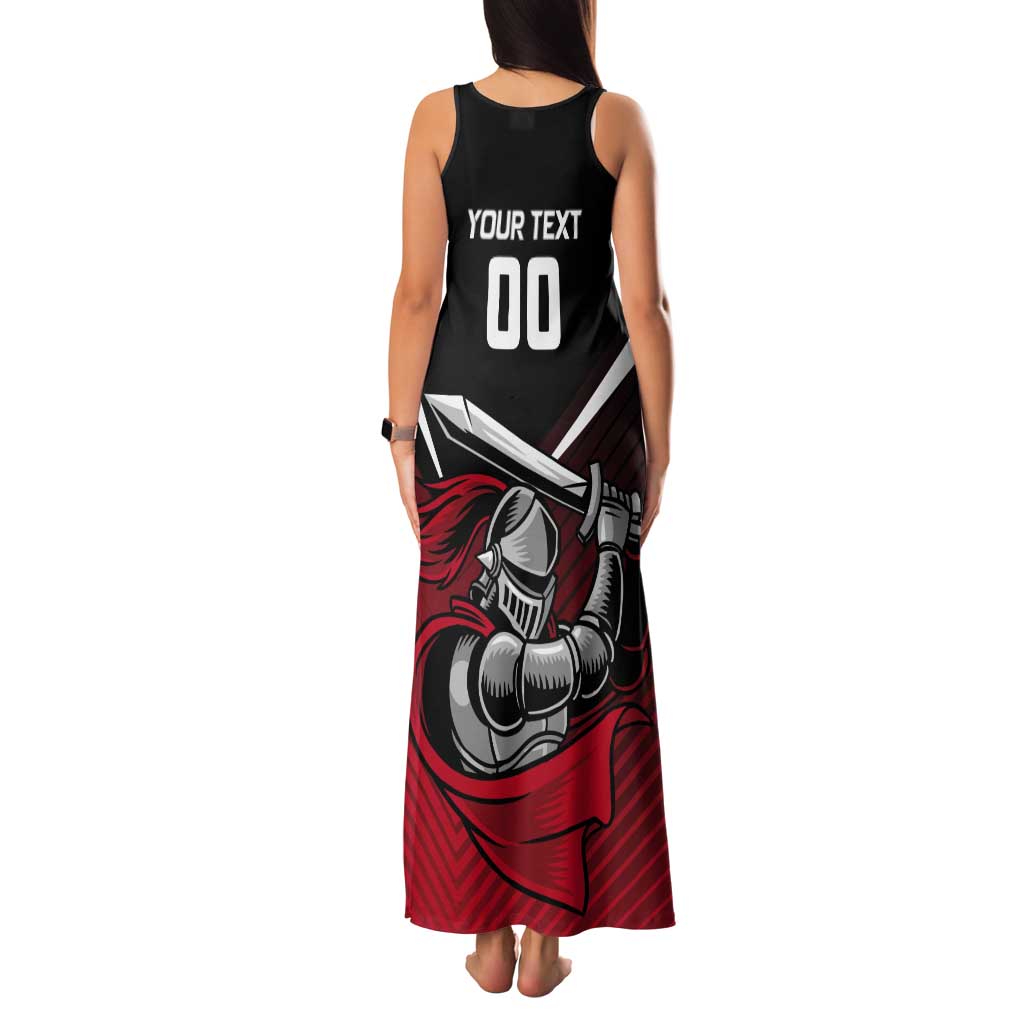 Custom Knight Riders Trinbago Cricket Tank Maxi Dress Play Fight Win Repeat LT01