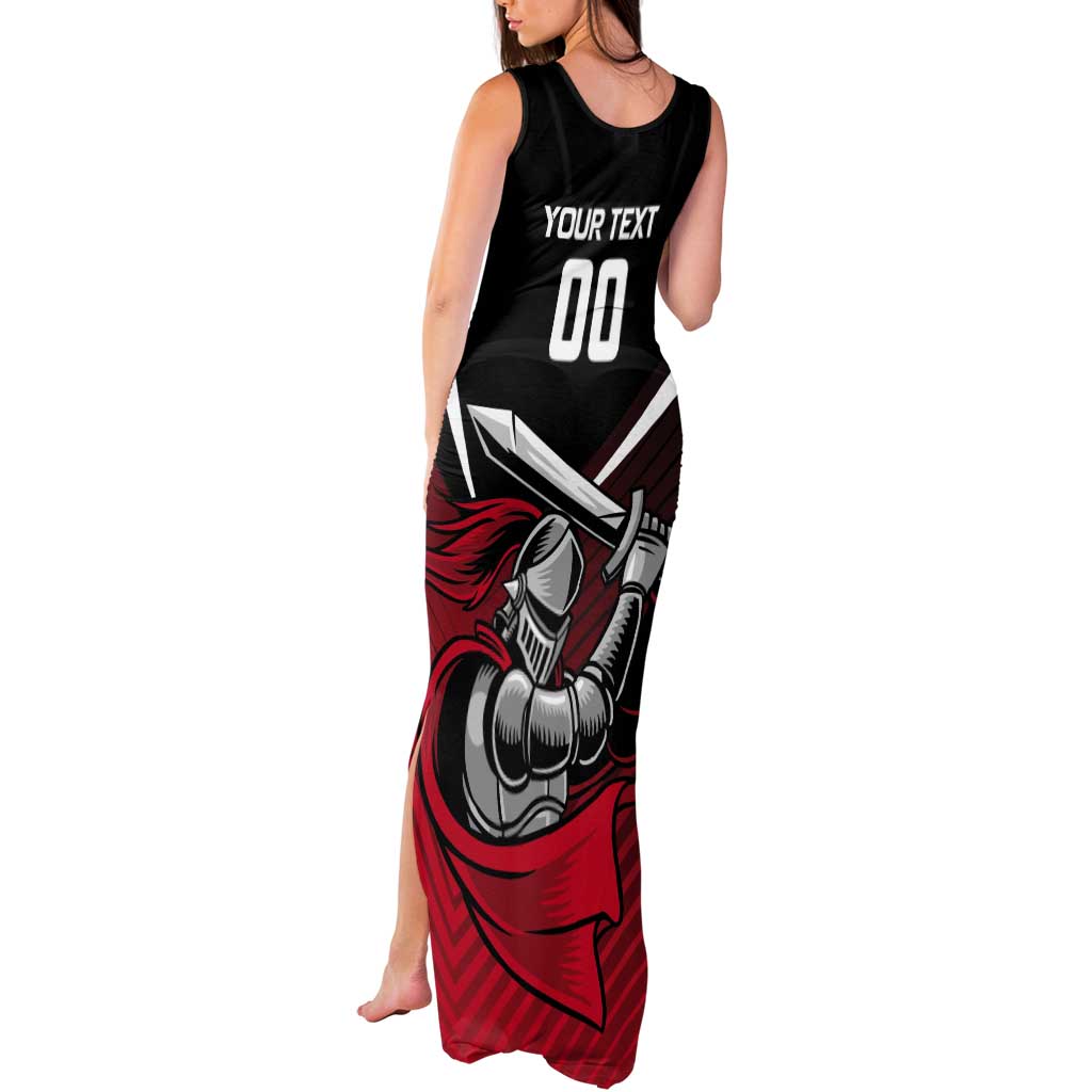 Custom Knight Riders Trinbago Cricket Tank Maxi Dress Play Fight Win Repeat LT01